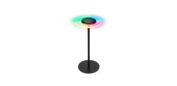Iluminacion vivienda - LAMPARA SOLAR LED CIRCE NEGRO 75LM RGB