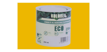 Esmaltes - ESMALTE AL AGUA ECO SATINADO 750 ML AMARILLO REAL