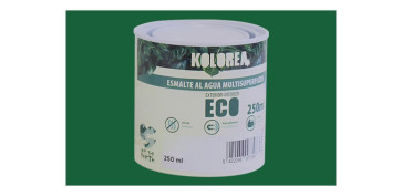 Esmaltes - ESMALTE AL AGUA ECO SATINADO 250 ML VERDE HIERBA
