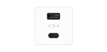 Material instalacion electrico - CARGADOR USB A+C 30W BLANCO S27 PLAY