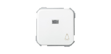Material instalacion electrico - PULSADOR LUZ CON LUMINOSO BLANCO S31