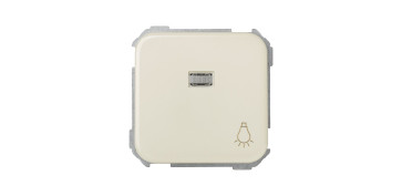 Material instalacion electrico - PULSADOR LUZ CON LUMINOSO MARFIL S31