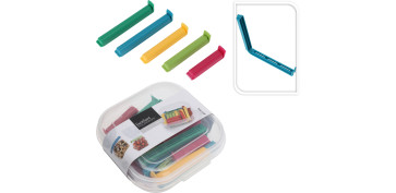 Menaje - CLIPS CIERRABOLSAS SET 3 MEDIDAS EN CONTENEDOR 24 PZS SURTIDAS