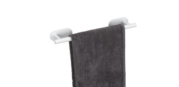 TOALLERO DE BARRA DE ACERO INOXIDABLE 40 CM TURBO-LOC® SERIE OREA WHITE MAT