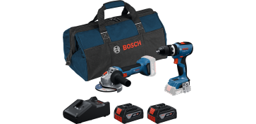 TALADRO ATORNILLADOR IMPACTO GSB 18V-65 + AMOLADORA GWS 18V-8 PROFESIONAL 2 BATERIAS + BOLSA