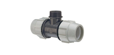 Conduccion Polietileno - TE MIXTA ROSCA MACHO 32 MM X 1\