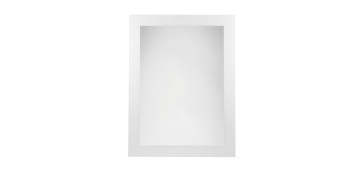 Baños y sanitarios - ESPEJO DE BAÑO BLANCO SERIGRFIADO LUX-20 B-900 75 X 55 CM