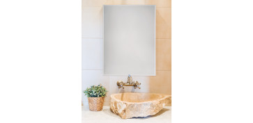 Baños y sanitarios - ESPEJO DE BAÑO BISELADO MURAL 100 X 80 CM