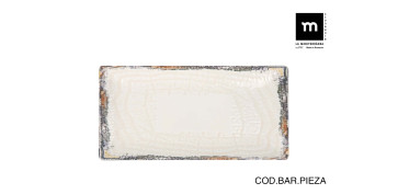 Vajillas - BANDEJA STONEWARE RECTANGULAR ALBUS 30X15 CM