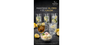 Todo para la mesa - VASO BOROSILICATO DOBLE SET 2UDS 25CL