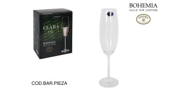 Todo para la mesa - COPA CAVA CRISTAL BOHEMIA PACK 6UDS 22CL