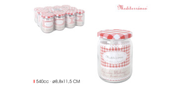 Ordenacion y conservacion de cocina - BOTE VIDRIO MULTIUSOS CON TAPA 540ML