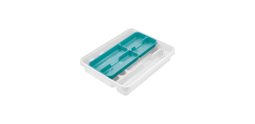 Menaje - ORGANIZADOR CUBIERTOS DOBLE MIXY 31X39,5CM PLASTICO