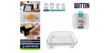 Utensilios de cocina - REJILLA CUADRADA FREIDORA AIRE METALICA 20CM