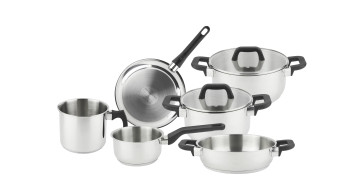 Coccion - BATERIA ACERO INOX TAPA CRISTAL INDUCCION MAGNIFIC (6 PIEZAS+2TAPAS)