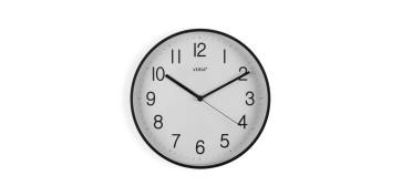 RELOJ PARED REDONDO 30CM NEGRO