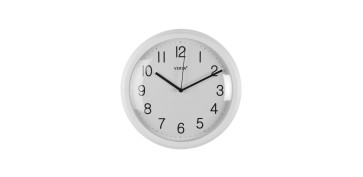 RELOJ PARED REDONDO 26CM BLANCO