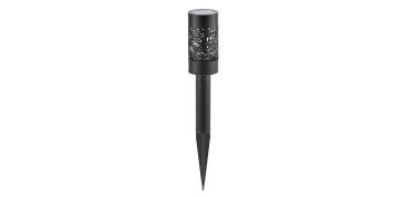 Novedades - BALIZA SOLAR LED EFECTO HOJA GRIS 3 UNIDADES AUTONOMIA 8 HORAS IP44