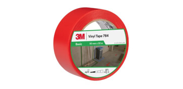 Señalizacion - CINTA ADHESIVA VINILO 764 ROJO 50MMX33MX 0,13MM