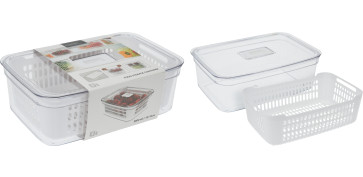 CONTENEDOR ALIMENTOS CON REJILLA 3600ML 31X20,5X10,5CM
