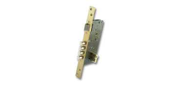Carpinteria - CERRADURA SEGURIDAD EMBUTIR 700B/50 DS15/60 MM ALUMINIO DORADO