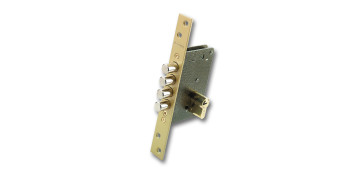 Carpinteria - CERRADURA SEGURIDAD EMBUTIR 701B/50 DS15/70D ALUMINIO DORADO
