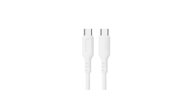 Telefonia - CABLE CONEXION USB C- USB C SILICONA 60W 1,2M BLANCO