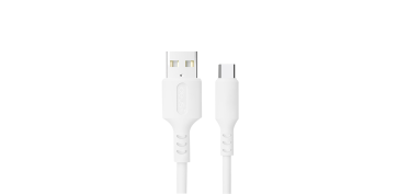 Telefonia - CABLE CONEXION USB TIPO C 2.0 SILICONA 60W 1,2M BLANCO