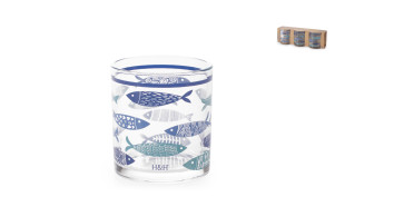 VASO DECORADO SALINA PACK 3UDS 25CL