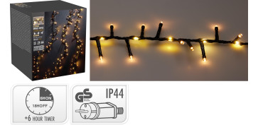 Iluminacion vivienda - GUIRNALDA SERPIENTE 1410 LED IP44 15 FUNCIONES TIMER 17+3M LUZ BLANCA CALIDA