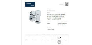 GRIFO LAVADORA PN 16 M-M ROSCAR MANDO NOVA METAL L-86 ANTICAL 1/2 X 3/4