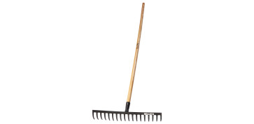 RASTRILLO INTENSIDAD MEDIA MANGO MADERA 18 PUAS 48,6CM