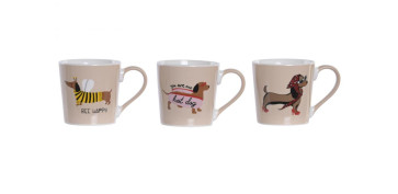 MUG PORCELANA PERRO 400ML SURTIDO