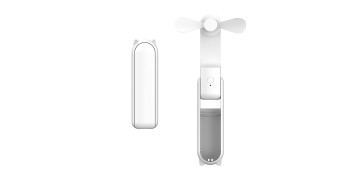 Novedades - POWERBANK CON VENTILADOR INTEGRADO BLANCO 1200 MAH Y 3 VELOCIDADES