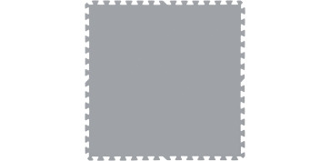 LOSETA DE SUELO PARA PISCINAS DESMONTABLES 9 PIEZAS DE 78X78 CM GRIS