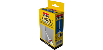 Masillas y siliconas - CANULA CARTUCHO SILICONA REPUESTO X 5 UDS