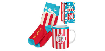 Vajillas - MUG CERAMCIA+ CALCETIN CAJA REGALO 30CL PALOMITAS