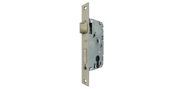 Carpinteria - CERRADURA EMBUTIR CANTO CUADRADO CRE04 50/47MM NIQUEL SATIN SIN CILI