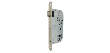 Carpinteria - CERRADURA EMBUTIR CANTO REDONDO CRE06 60/85MM NIQUEL SATIN SIN CILIN