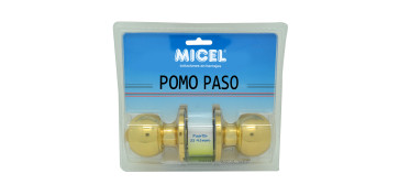 Carpinteria - POMO PUERTA BOLA PASO PP07 LATON PULIPO