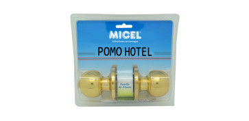 POMO PUERTA BOLA HOTEL PP07 LATON PULIDO