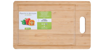 Utensilios de cocina - TABLA CORTAR BAMBU 38X24CM