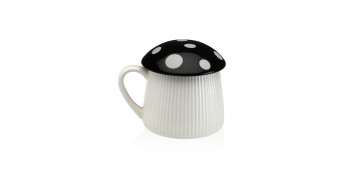 Vajillas - TAZA CON TAPA SETA 39CL-NEGRA