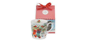 Vajillas - MUG CHRISTMAS CALCETINES CAJA REGALO