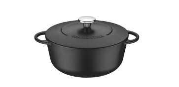 FOLLETO NAVIDAD 2026 - CAZUELA DE HIERRO FUNDIDO ESMALTADO NEGRO CON TAPA 28CM 6L NEGRO