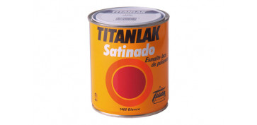 Pinturas - ESMALTE SATINADO 750 ML TITANLAK 1400-BLANCO