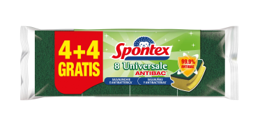 ESTROPAJO FIBRA / SALVAUÑAS (4+4 UDS) ANTIBACTERIAS 