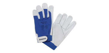 Guantes - GUANTE PIEL NAPA DONAU GRIS/AZUL T 10 