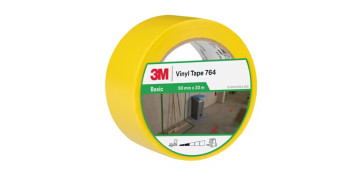 Señalizacion - CINTA ADHESIVA VINILO 764 AMARILLO 50MMX33MX 0,13MM