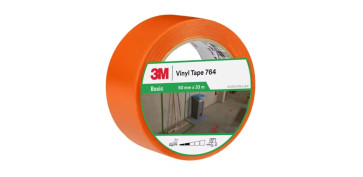Señalizacion - CINTA ADHESIVA VINILO 764 NARANJA 50MMX33MX 0,13MM